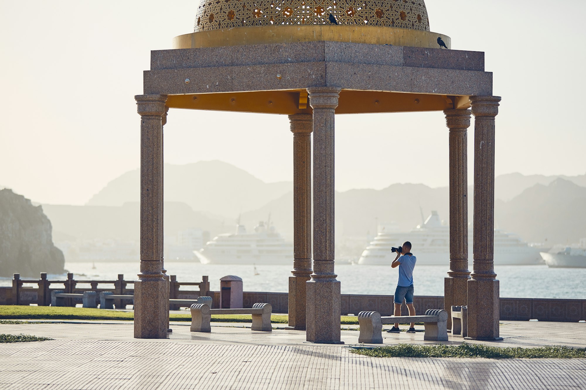 Young tourist in Oman